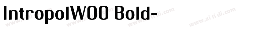 IntropolW00 Bold字体转换